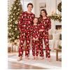 Ekouaer Matching Family Sets Christmas Pajamas Set Xmas PJS Sleepwear(Christmas Plaid-santa Claus&gifts)