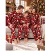 Ekouaer Matching Family Sets Christmas Pajamas Set Xmas PJS Sleepwear(Christmas Plaid-santa Claus&gifts)