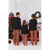 Ekouaer Matching Family Sets Christmas Pajamas Set Xmas PJS Sleepwear(Christmas Santa Snowman Reindeer – Red)