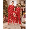 Ekouaer Matching Family Sets Christmas Pajamas Set Xmas PJS Sleepwear(Christmas Snowflake – Red)