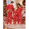 Ekouaer Matching Family Sets Christmas Pajamas Set Xmas PJS Sleepwear(Christmas Snowman – Red)