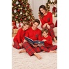 Ekouaer Matching Family Sets Christmas Pajamas Set Xmas PJS Sleepwear(Christmas Tartan Plaid Pattern- Red&black)