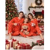 Ekouaer Matching Family Sets Christmas Pajamas Set Xmas PJS Sleepwear(Christmas Tree – Red)