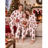 Ekouaer Matching Family Sets Christmas Pajamas Set Xmas PJS Sleepwear(Christmas Tree Print – Pink)