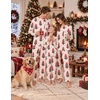 Ekouaer Matching Family Sets Christmas Pajamas Set Xmas PJS Sleepwear(Christmas Tree Print – Pink)
