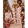 Ekouaer Matching Family Sets Christmas Pajamas Set Xmas PJS Sleepwear(Christmas Tree Print – Pink)