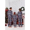 Ekouaer Matching Family Sets Christmas Pajamas Set Xmas PJS Sleepwear(Christmas-navy)