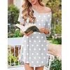 Ekouaer Nightgowns for Women Bamboo Viscose Night Gown Soft Sleep Shirt(Grey Star)