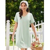 Ekouaer Nightgowns for Women Bamboo Viscose Night Gown Soft Sleep Shirt(Light Green)
