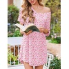 Ekouaer Nightgowns for Women Bamboo Viscose Night Gown Soft Sleep Shirt(Pink Floral)