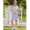 Ekouaer Nightgowns for Women Bamboo Viscose Night Gown Soft Sleep Shirt(Purple Flowers)