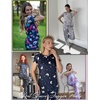 Ekouaer Pajamas for Womens Set Soft 2 Piece Loungewear with Jogger Pants(Pink Bow)