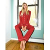 Ekouaer Women’s Pajama Sets Button Down Long Sleeve Top & Pants Sleep sets(Red)