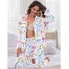 Ekouaer Women’s Pajama Sets Soft Long Sleeve Pjs Cute Button Down Sleepwear(Bow Colorful)
