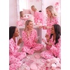 Ekouaer Women’s Pajama Sets Soft Long Sleeve Pjs Cute Button Down Sleepwear(Bow Pink)