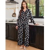 Ekouaer Women’s Pajama Sets Soft Long Sleeve Pjs Cute Button Down Sleepwear(Halloween Cute)