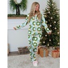 Ekouaer Womens Pajamas Set Button Up Pjs Sleepwear Lounge Sets(Christmas Bells)