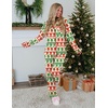 Ekouaer Womens Pajamas Set Button Up Pjs Sleepwear Lounge Sets(Christmas Snowman)