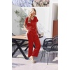 Ekouaer Womens Silk Pajamas Set 2 Piece Satin Pjs Cap Sleeve Loungewear(Black Polka Dots)