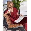 Ekouaer Womens Silk Pajamas Set 2 Piece Satin Pjs Cap Sleeve Loungewear(Christmas Red)