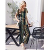 Ekouaer Womens Silk Pajamas Set 2 Piece Satin Pjs Cap Sleeve Loungewear(Stripe)