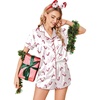 White Red Christmas Candy Cane Print