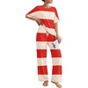Red Beige Stripes