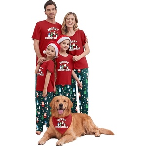 Ekouaer Family Christmas Pajamas Matching sets Soft Pjs Holiday Lounge Sets(Merry Christmas)