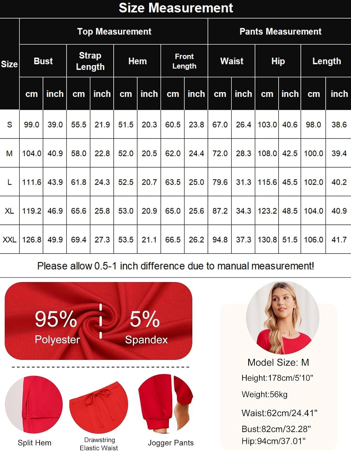 image:imageEkouaer Pajamas for Women Set 2 Piece Long Sleeve Pjs Casual Lounge SetsBlack