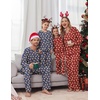 Ekouaer Family Christmas Pajamas Matching Sets Couple Pjs Holiday Sleepwear(Navy Gingerbread)