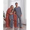 Ekouaer Family Christmas Pajamas Matching Sets Couple Pjs Holiday Sleepwear(Navy Gingerbread)