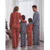 Ekouaer Family Christmas Pajamas Matching Sets Couple Pjs Holiday Sleepwear(Red Gingerbread)