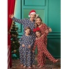 Ekouaer Family Christmas Pajamas Matching Sets Couple Pjs Holiday Sleepwear(Red Gingerbread)