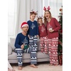 Ekouaer Family Christmas Pajamas Matching Sets Couple Pjs Holiday Sleepwear(Red Santa Bear)