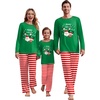 Ekouaer Family Christmas Pajamas Matching Sets Soft Pjs Sleepwear(Christmas Green)