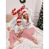 Ekouaer Family Christmas Pajamas Matching Sets Soft Pjs Sleepwear(White-black Checked)