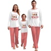 Ekouaer Family Christmas Pajamas Matching Sets Soft Pjs Sleepwear(White-black Checked)