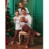 Ekouaer Family Christmas Pajamas Matching Sets Soft Pjs Sleepwear(White-red Plaid)