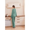 Ekouaer Lounge Sets for Women Soft 2 Piece Pajama Sets Long Sleeve Fall Outfits(Green)