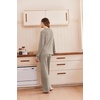 Ekouaer Lounge Sets for Women Soft 2 Piece Pajama Sets Long Sleeve Fall Outfits(Khaki)