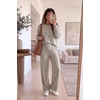 Ekouaer Lounge Sets for Women Soft 2 Piece Pajama Sets Long Sleeve Fall Outfits(Khaki)