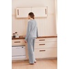 Ekouaer Lounge Sets for Women Soft 2 Piece Pajama Sets Long Sleeve Fall Outfits(Light Grey)