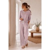 Ekouaer Lounge Sets for Women Soft 2 Piece Pajama Sets Long Sleeve Fall Outfits(Light Pink)