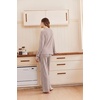 Ekouaer Lounge Sets for Women Soft 2 Piece Pajama Sets Long Sleeve Fall Outfits(Pink Stripe)