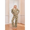 Ekouaer Pajamas for Women 2 Piece Lounge Set Fuzzy Fleece Long Sleeve Pjs(Bow)