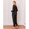 Ekouaer Pajamas for Women Set 2 Piece Long Sleeve Pjs Casual Lounge Sets(Christmas Black Candy)