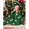 Ekouaer Pajamas for Women Set 2 Piece Long Sleeve Pjs Casual Lounge Sets(Christmas Green Santa Claus)