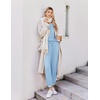 Ekouaer Pajamas for Women Set 2 Piece Long Sleeve Pjs Casual Lounge Sets(Light Blue)