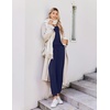 Ekouaer Pajamas for Women Set 2 Piece Long Sleeve Pjs Casual Lounge Sets(Navy)