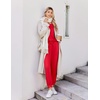 Ekouaer Pajamas for Women Set 2 Piece Long Sleeve Pjs Casual Lounge Sets(Red)